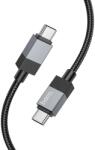 hoco. kábel Type C to Type C 3A 60W X110 1 m fekete