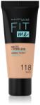 Maybelline New York Fit Me! Matte+Poreless machiaj mat pentru piele normală și grasă culoare 118 Nude 30 ml