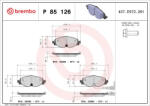Brembo Set placute frana fata Brembo P 85 126X Audi, VW, Skoda, Seat (P 85 126X)