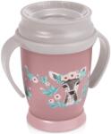 LOVI Чаша с дръжки 360° Lovi - Wild Soul, 250 ml, 9 м+, розова (1/604)