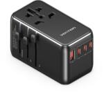 Vention 4-Port USB (C + C + C + A) GaN Universal Travel Adapter (100W/100W/20W/18W) Black (FJGB0)
