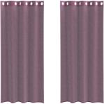vidaXL 2 db lila fátyolfüggönyök rojtokkal 140x245 cm 4102104 (4102104)