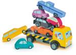 Tender Leaf Mașinuțe din lemn stivuibile Stacking Cars Tender Leaf Toys 7 tipuri de mașinuțe pentru dezvoltarea motricității fine de la 18 luni (TL8663)