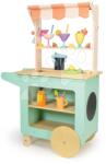 Tender Leaf Toys Bar de plajă din lemn cu băuturi Drinks Trolley Tender Leaf Toys 27 accesorii cu tablă pentru scris cu creta de la 3 ani (TL8262)