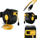  Automatikus falra szerelhető dob pneumatikus tömlővel kompresszorhoz, 1/4" -os csatlakozó - 8221, 22 m hosszú