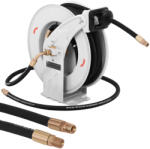  Gumi nyomó pneumatikus tömlő, dobra tekercselt, 160 bar, 15 m + 2 m