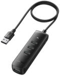 UGREEN 10915 4 az 1-ben Usb Adapter - 25 cm, Fekete