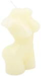 ARTI CASA Dekoratív gyertya, női mellszobor, viaszból - matt fehér szobormodell modern dekorációhoz, Arti Casa (GDED1012LAL)