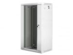 Lanberg 22U 19' fali rack szekrény 600x450mm szürke (WF01-6422-10S) (WF01-6422-10S)