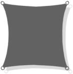  Vízálló codura árnyékoló vitorla 5x5 m sötétszürke