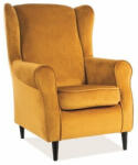SIGNAL MEBLE Baron Velvet Füles Fotel Bársony Curry Kényelmes (BARONV68)