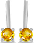  Ezüst Fülbevaló Ural Citrinnel, Y61497