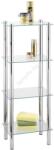 WENKO 15853100 - Стелаж YAGO 40x104 cm неръждаема стомана/сребрист/прозрачен (WE0150)