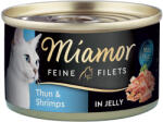 Miamor 12x100g Miamor Feine Filets aszpikban nedves macskatáp - Tonhal & garnélarák aszpikban