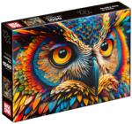 ROOVI Puzzle Adulti, Bufnita Colorata, 1000 Piese, Roovi (TOY-81094) Puzzle