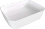 Polysan Banera - Mosdókagyló pultra 50x35 cm, túlfolyó nélkül, csapfurat nélkül, fehér 14596 (14596)