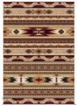 Delta Carpet Covor Dreptunghiular, 60 cm x 110 cm, Bej / Grena, Model Lotos (LOTUS-15080-120-0611) Covor