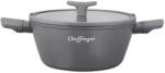 Cheffinger Cratita Antiaderenta cu Filtru si Gura de Scurgere, 24 cm, Cheffinger (MRK-CF-CSP24)