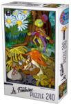 D-Toys Puzzle 240 Piese, D-Toys, La Fontaine, Greierele si Furnica (TOY-74386-02) Puzzle