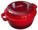 Newalor Oala din Fonta Smaltuita, 26 cm, 5 l, Rosie, Newalor (MRK-NW27)