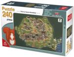 DEICO Puzzle 240 Piese, Deico, Flora si Fauna Romaniei (TOY-76366) Puzzle