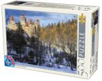 D-Toys Puzzle Romania: Castelul Bran Iarna, 500 Piese, D-toys (TOY-70685) Puzzle