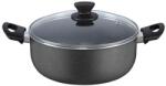 Zilan Cratita din Aluminiu 24 cm, Capacitate 3 l, cu Capac din Sticla, Gri, Zilan (ZLN-ZLN1983)