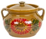 Z-TOOLS Oala din Lut cu Capac, Capacitate 2 l, Diametru 18 cm, Multicolor (ZLN-EXT10388)