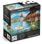 ROOVI Puzzle 1000 Piese Roovi, Podul Capela, Elvetia (TOY-65995-13) Puzzle