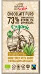 Chocolates Solé Ciocolata Neagra BIO cu Sirop de Agave, 73% Cacao, 100 g, Chocolates Sole