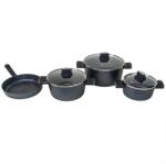 Zilan Vase din Aluminiu, Capace din Sticla Termorezistenta, 7 Bucati (ZLN-ZLN0959)