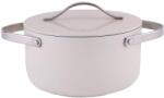 Zilan Oala cu Capac, Interior Ceramica, 24 cm, 4 l, Crem (ZLN-ZLN0873)