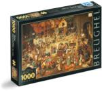 D-Toys Puzzle 1000 Piese D-Toys, Bruegel cel Batran, The Fight Between Carnival and Lent (TOY-73778-08) Puzzle