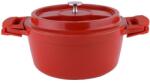Zilan Oala din Ceramica cu Capac, 24 cm, 3.5 l, Rosu (ZLN-ZLN0897)