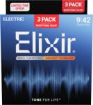 Elixir 16566 Nanoweb Super Light 9-42 3-Pack