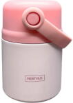 Nerthus 650 мл розов двустенен термос за храна с дръжка Nerthus