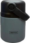 Nerthus 650 мл сив двустенен термос за храна с дръжка Nerthus
