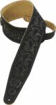 Levy's Embossed Suede Paisley Каишка за китара (PMS44T03-BLK)