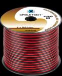 Cabletech Cablu pentru difuzoare 2x0, 5mm negru roșu cupru 100m (L-KAB0382)