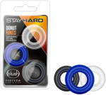 Blush Stay Hard - set inele pentru penis - 3 bucăți - colorate (853858007116) Inel pentru penis
