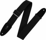 Levy's Cotton & Suede Standard Black Curea de chitară (MC8-BLK)