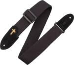 Levy's Divine Worship Black Cotton Curea de chitară (MC8C-BLK)