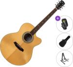 Pasadena PJC-500 All Solid Premium SET Natural Lucios Chitară acustică jumbo