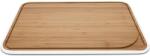 Pebbly Placă de tăiat NBA098 35 x 25 cm, alb, bambus, Pebbly (PEBB3760132812434) Tocator