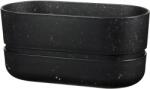 RIG-TIG Ghiveci de flori cu farfurioară POT-IT 22 cm, negru, plastic, RIG-TIG (RIGZ00128)