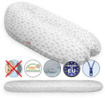 Scamp szoptatós párna univerzális pamut Little Clouds Grey White SZPE220 - babycenter-online