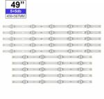 LG LED-TV176 Háttérvilágítás LG 49coll LED TV-be 5+4LED 10db/cs (5A+5B)