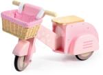 Tender Leaf Fa bébitaxi fonott kosárral Scooter with Basket Tender Leaf Toys rózsaszín gumi kerekekkel 24 hó-tól (TL8594)