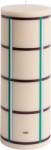 HAY Lumânare Column L, crem, bordo, argintiu (AB401-A603-AU46)