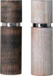 AdHoc Râșnițe de sare și piper Textura Antique, 15 cm, alb și maro, set 2 buc (AH-MP251)